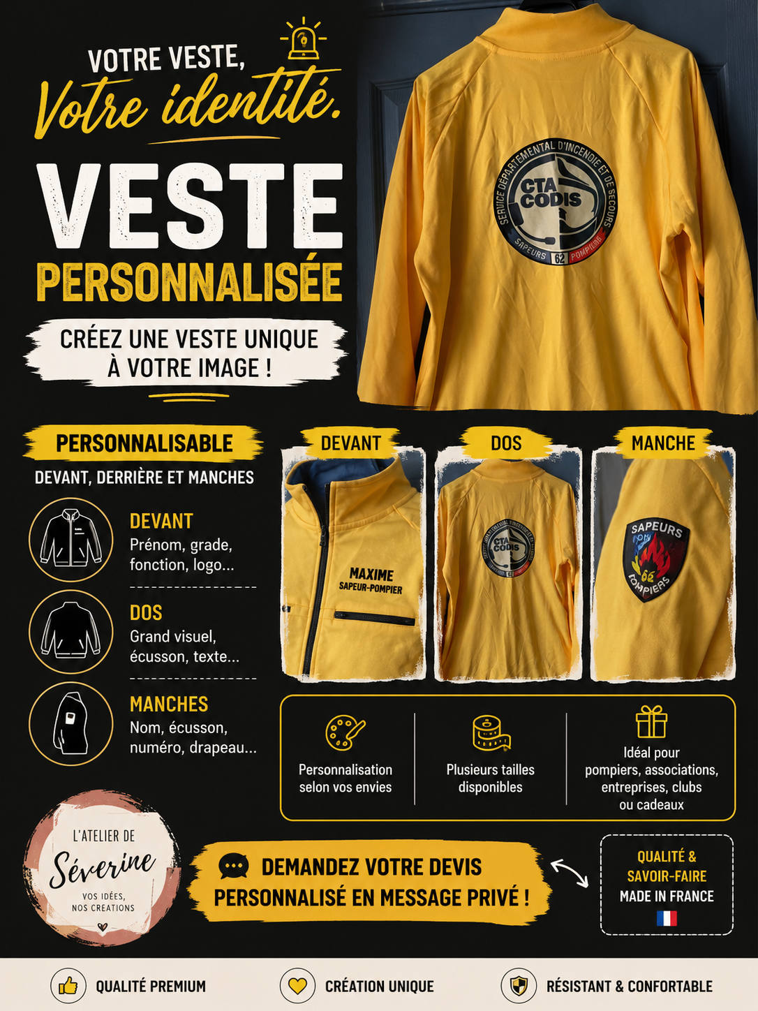 Veste personnalisée