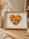 Cadre fleuri personnalisé taille20*20