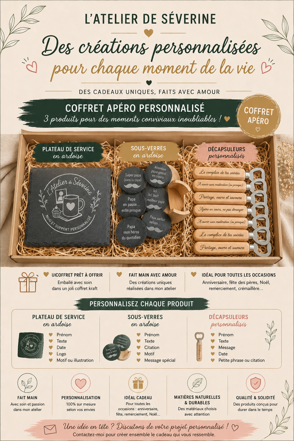 Coffret apéro personnalisable