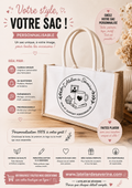 Sac toile de jute 33*22 cm