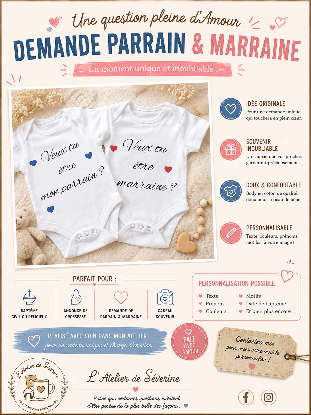 Veux tu être ma marraine/ veux tu être mon parrain ?