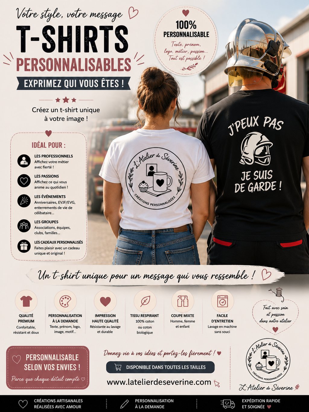 Tee shirt personnalisable