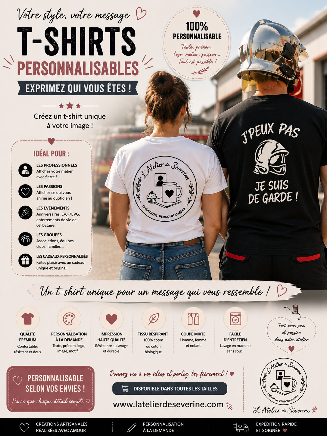 Tee shirt personnalisable
